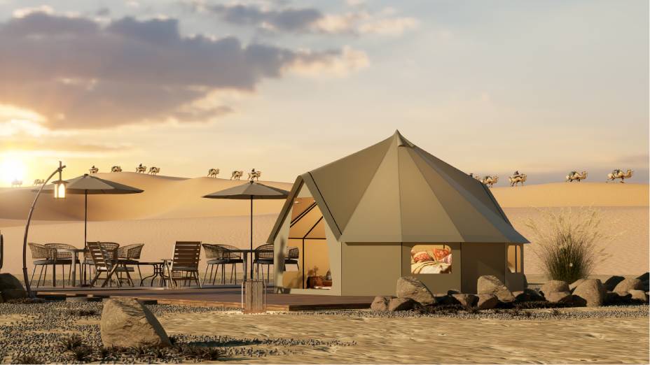 阿拉善右旗露营酒店帐篷厂家