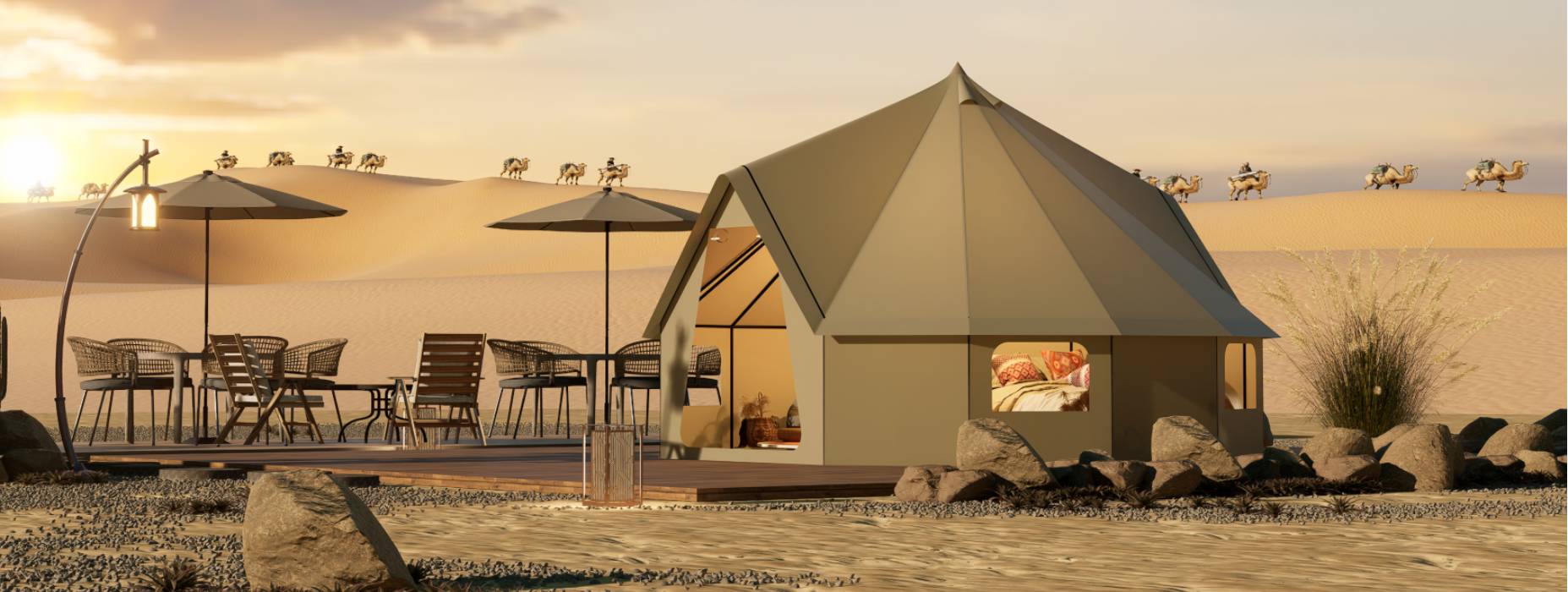 阿拉善右旗露营酒店帐篷产品